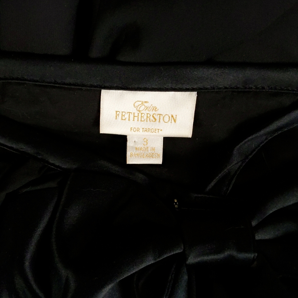 Erin Fetherston Target Black Tiered Bow Flapper Mini Dress 3 - Picture 6 of 6